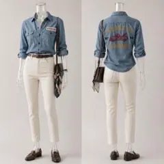RRL ダブルアールエル デニムシャツ 刺繍のサムネイル