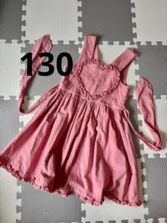 シャーリーテンプル ピンク ジャンバースカート