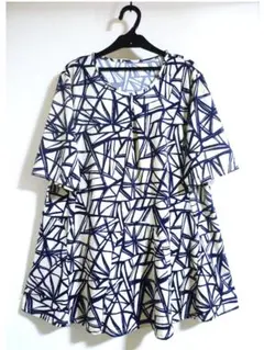 ミゼール MISSEL☆さらり ストレッチニット チュニック☆大きいサイズ♪ＬＬのサムネイル