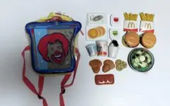 平成レトロ　マクドナルド　おままごとセット　リュック付き