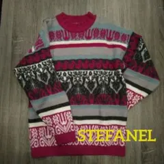 ノルディックセーター 水色