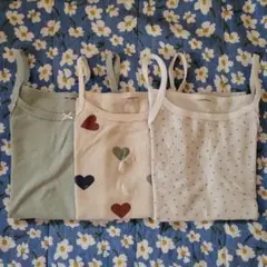 petit bateau プチバトー キャミソール 8ans 3枚