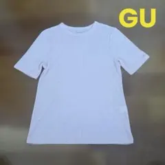 GU 半袖シアーTシャツ ピンク Sのサムネイル
