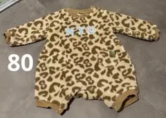 BREEZE ヒョウ柄ロンパース サイズ80