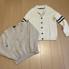 EAST BOY カーディガンとセーターセット　ベージュ