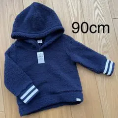 【新品】baby GAP ボア　パーカー　紺　ギャップ
