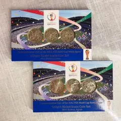 2002 FIFAワールドカップ 500円ニッケル黄銅貨幣セット　2点セット