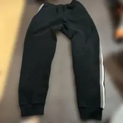 黒 スウェットパンツ 白ストライプ