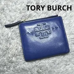 TORY BURCH トリーバーチ 二つ折り財布 レザー ブルー