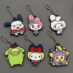サンリオキャラクターズ ラバーキーホルダー 6種セット