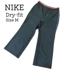 NIKE DRI-FIT ワイドパンツ M 黒 サイドライン ユニセックス