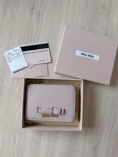 miu miu MADRAS BICOLORE 二つ折り財布 5MV204のサムネイル