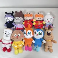 アンパンマン ぬいぐるみ 10体セット ぷりちぃビーンズ