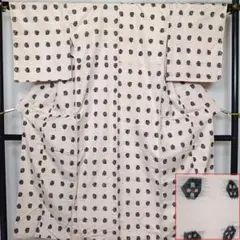 ◆2757◆セミアンティーク　銘仙　袷　リメイク用　正絹　着物　身丈；146㎝