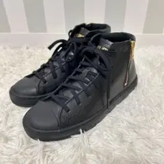 コンバース　オールスター　ハイカットレザースニーカー　サイドジップ　23センチ