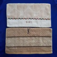 DAKS イブサンローラン フェイスタオル セット　ベージュ 2枚　ウチノ
