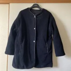 黒 フリース ボアジャケット　リバーシブル