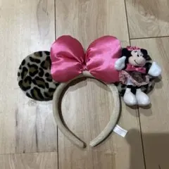 ディズニー ミニー カチューシャ ヒョウ柄 ひょう柄 レオパード柄