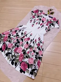 美品　エムズグレイシーワンピース　花柄 定価約4万円】 2021年コレクション エムズグレイシー 花柄