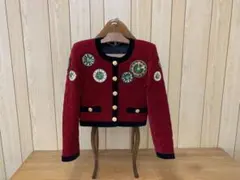K*u様 G0716-10★ESCADA 時計モチーフ刺繍 キルティングジャケッのサムネイル