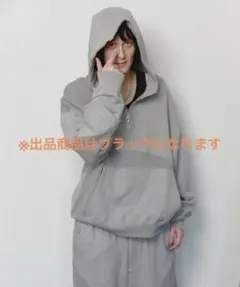 JieDa DRAPING HALF ZIP SWEAT HOODIE サイズ2のサムネイル