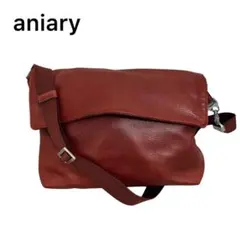 【美品】　aniary アニアリ　ショルダーバッグ　ワイン　ブラウンのサムネイル