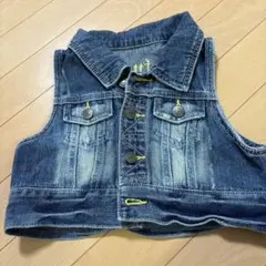 デニムベスト　130cm ジーンズ