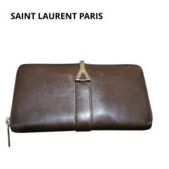 ご*】様 SAINT LAURENT PARIS　サンローラン　Yライン　長財布