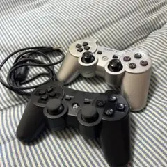 PS3 ワイヤレスコントローラー シルバー ブラック