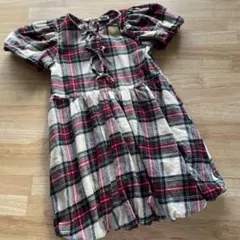 River Island チェック柄 半袖ワンピース 2-3歳　100のサムネイル