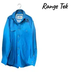 RangeTek by Schaefer刺繍ウエスタンシャツ ブルーMサイズ