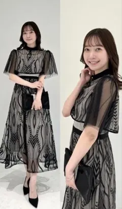 LEJA レジャ　ボレロ付き オケージョンワンピース