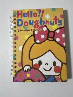 【新品未使用】平成レトロ リングノート 女の子 ドーナツ 可愛い レア 当時物