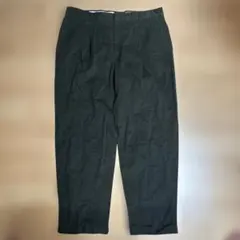 激レア　80s ヴィンテージスラックス 古着 ツータック　タロンジップ　カーキのサムネイル