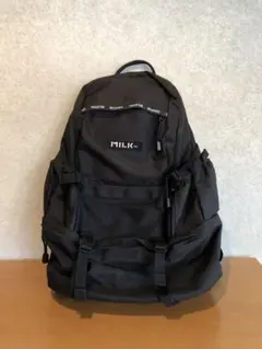 MILKFED. ロゴラインメッシュポケットリュック 黒のサムネイル