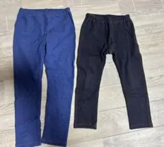 UNIQLOレギンス青と黒セット