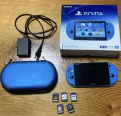 SONY PS Vita 本体 青 充電器・ケース付き