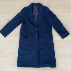 wcloset チェスターコート　ロングコート　ネイビー