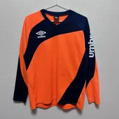 UMBRO オレンジ長袖トレーナー L 着映え抜群でデイリーに最適