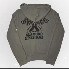 y2k❤️ 00s HYSTERIC GLAMOUR ガール ダブルジップパーカー 超人気モデル】ヒステリックグラマー デビルガールロゴ ジップ