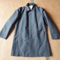 美品　無印良品　ステンカラーコート　メンズ　グレー　M　コットン