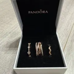 PANDORA パンドラ リング 3点セット 指輪　刻印60