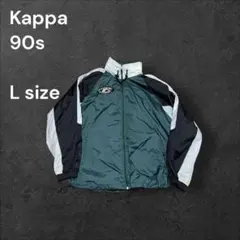 Kappa ナイロンジャケット オフィシャル刺繍 90s ストリート Lサイズのサムネイル