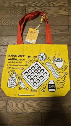 TRADER JOE'S 　ワッフルトートバック　エコバッグ