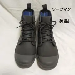 ワークマン 防水サファリシューズ レインブーツ 黒 ブラック　L 25.5のサムネイル