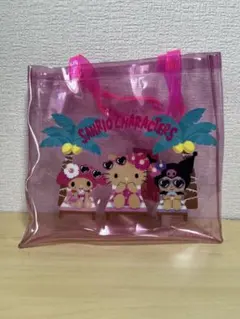 【新品タグ付】サンリオ PVCバッグ クリアバッグ キティ マイメロ クロミ 夏