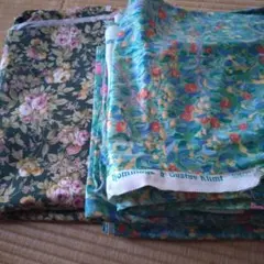 Gustav Klimt 花柄 コットン生地