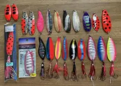 新品未開封あり】即日発送！アキアジ・鮭釣り用スプーン 23個まとめ