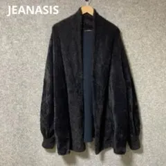 JEANASISフワフワ ブラック カーディガン 長袖