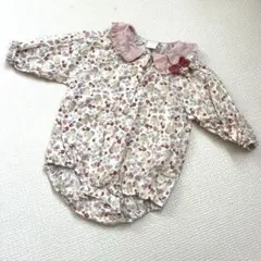 フタフタ　futafuta 花柄　シャツ　ロンパース　80センチ